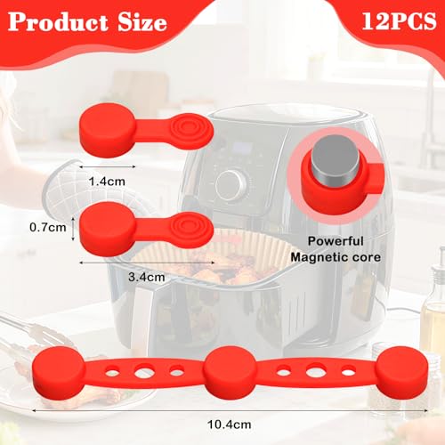 Echobuy Pack of 12 Magnets for Airfryer Baking Paper