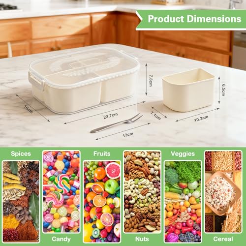 ECHOBUY 2 Set Snackbox mit 4 Fächern