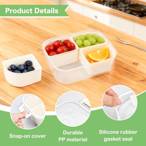 ECHOBUY 2 Set Snackbox mit 4 Fächern