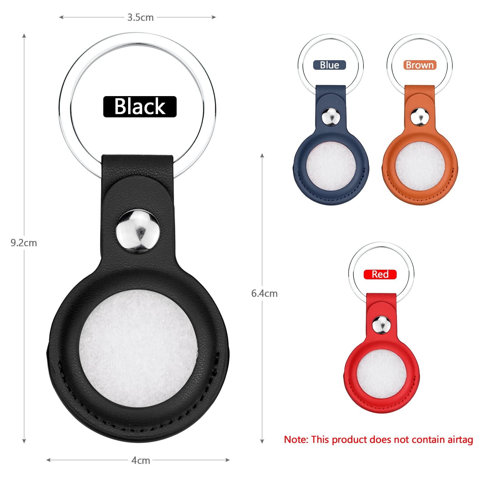 KINGOZOYI Pack of 4 Airtag Pendants