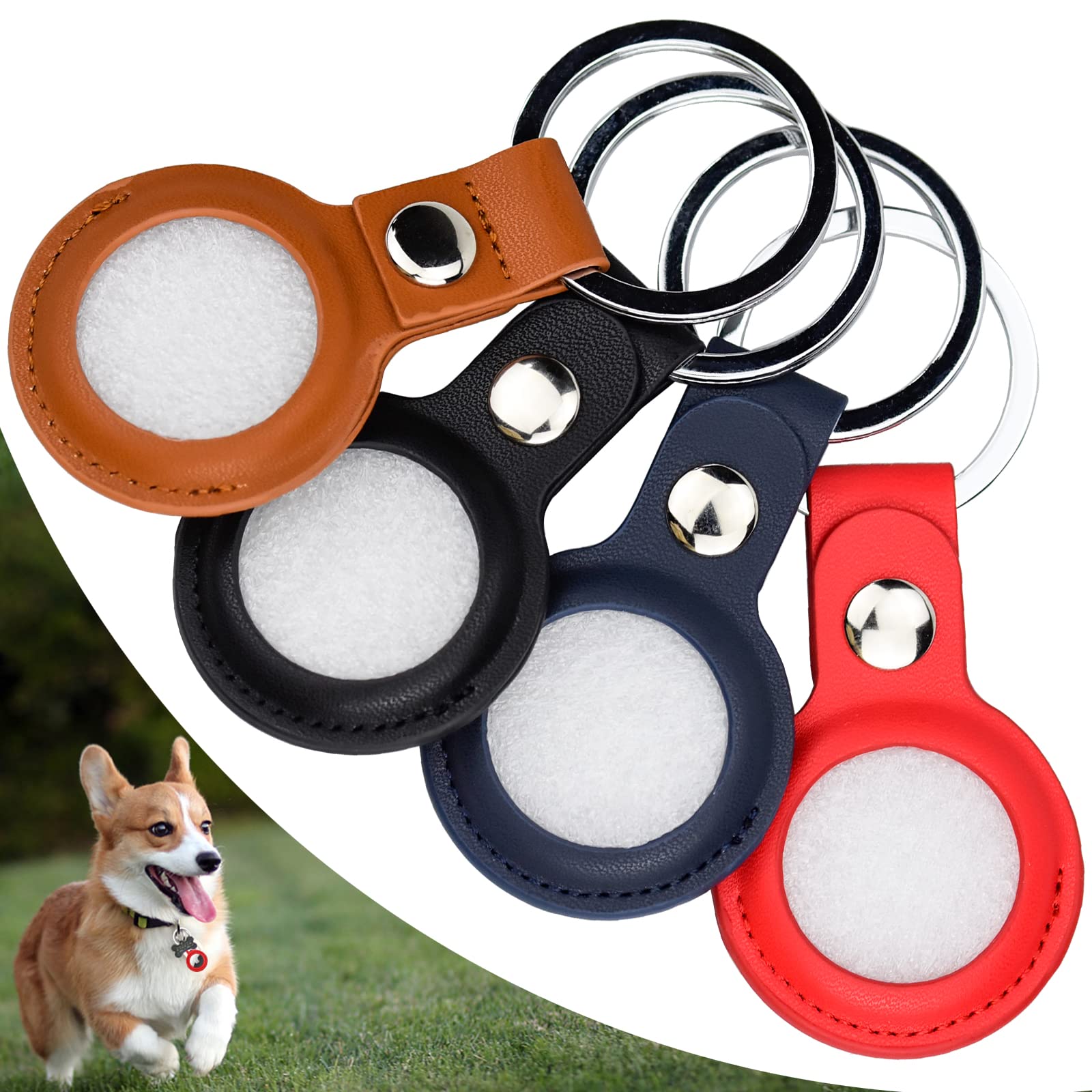 KINGOZOYI Pack of 4 Airtag Pendants